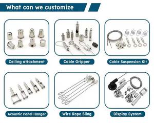 ตัวหนีบสายเคเบิลทองเหลืองคุณภาพสูงแบบปรับได้ M10 M13 เกลียวภายนอก สำหรับระบบแขวนไฟ - Product Image 4