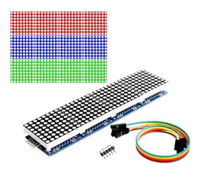 Tampilan raspberry pi MAX7219 Dot led matriks MCU 8x32 modul tampilan LED kontrol Drive matriks arduino led