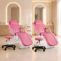 Salon de Massage Chaise de Tatouage Lit de Beauté avec Panier de Rangement Table de Massage Professionnelle Équipement de Salon de Spa pour le Visage Cire de Spa
