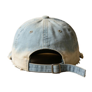 Gorra de Papá de Algodón con Bordado Desgastado, Gorra de Papá de 6 Paneles, Gorra de Papá Personalizada con Correa Ajustable, Gorra de Papá Bordada de Algodón Reciclado - Product Image 5