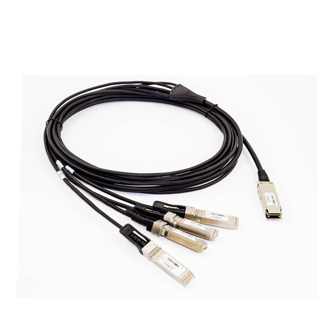 QSFP+ 40G DAC Cable with 1/3/5/7M Fiber Optic Transceivers with 4x10G SFP Used for FTTH Network/IP