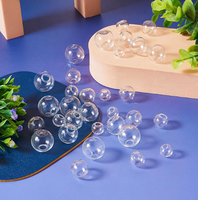 Fleur éternelle sous cloche en verre et liège, figurine, boîte mystère, boule de micro-paysage en argile polymère, protection anti-poussière, vente en gros, géométrique