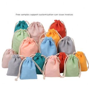 Factory Wholesale Custom Printed Cotton Bag for Jewelry Storage & Gift Shopping Featuring Logo - Product Image 5