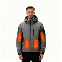 Veste d'extérieur imperméable pour homme haut de gamme personnalisée, veste chauffante légère pour la randonnée, la pêche, le camping