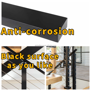 Système de garde-corps à câbles pour escalier Reilbu J, prix usine, en acier inoxydable 304, 36 pouces, pour la conception d'escaliers - Product Image 3