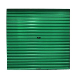 Porte de garage à enroulement simple en acier inoxydable, modèle beige SS-1, résistante à l'eau, garantie 4 ans, design postmoderne, à pousser - Product Image 1