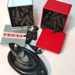 Natural Charcoal Scented <b>Incense</b> <b>Cone</b> with Tin Box Package - Product Image 6