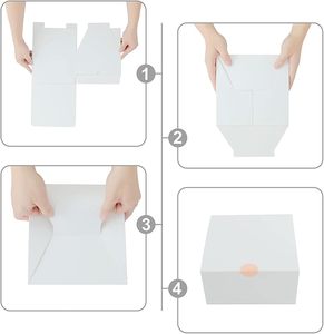 Luxury <strong>Custom</strong> Logo Paperbox <strong>Cardboard</strong> Fedora Hat Packaging Recycled Square <strong>Box</strong> for Socks Aseptic Use - Product Image 3