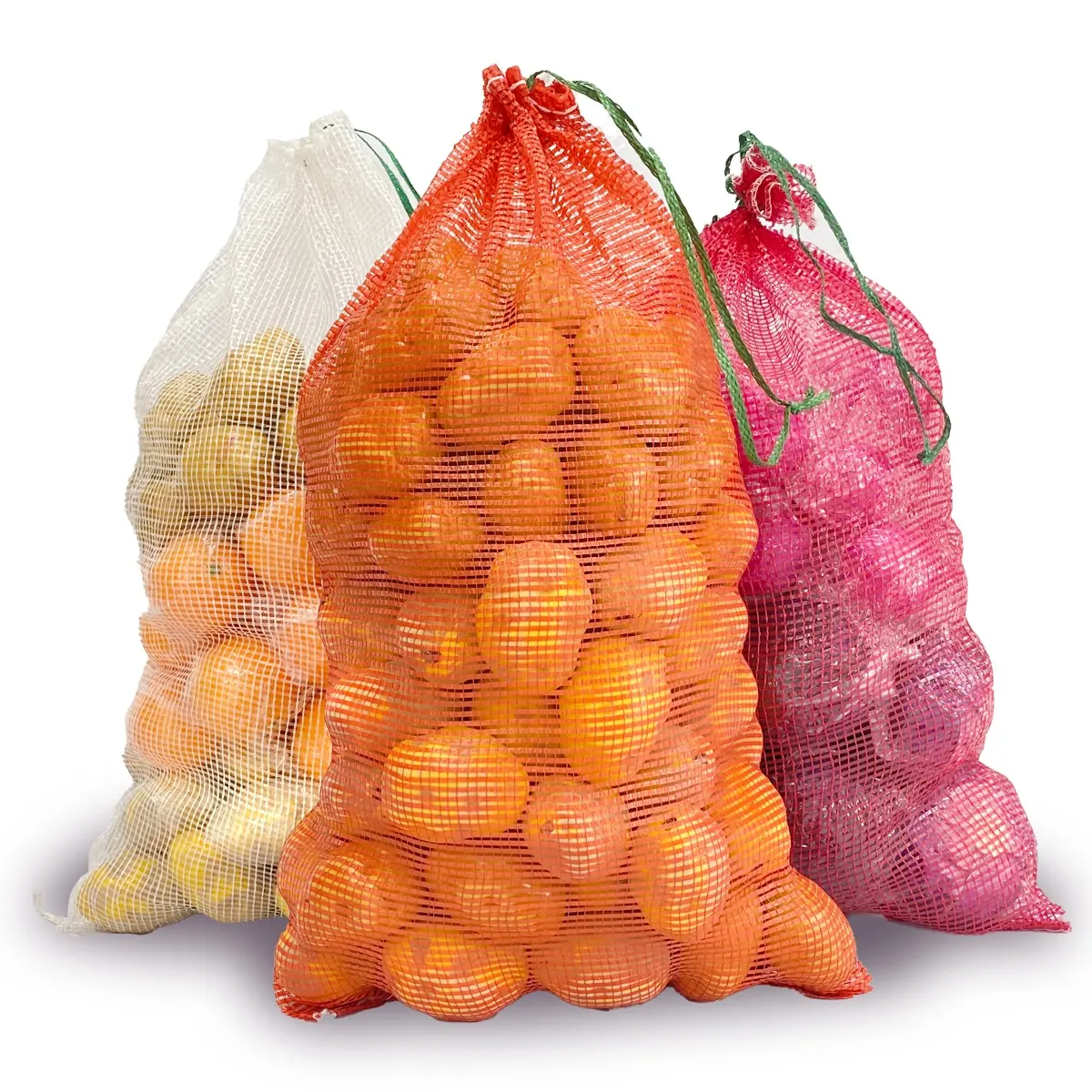 하이 퀄리티 공장 가격 다채로운 장작 해산물 마늘 농업 야채 과일 PP 관형 메쉬 그물 가방