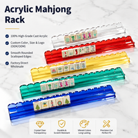 Poussoir de Mahjong en Acrylique Couleur Personnalisée avec Poussoir Magnétique Festonné, Durable, Non Toxique, Recyclable pour le Jeu de Casino