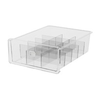 Organisateur de sous-vêtements en plastique, rangement paresseux pour chaussettes et soutiens-gorge, séparateur de tiroir de garde-robe domestique, boîte de rangement murale