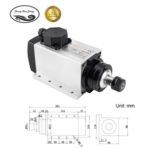 Moteur de broche CNC 2,2 kW 24 000 tr/min refroidi par air ER20 BT30 avec kit inverseur VFD pour machine de perçage, gravure et fraisage - Product Image 2
