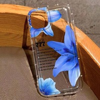Accessoires Coque de téléphone portable en TPU anti-chute et anti-choc avec imprimé floral pour iPhone 12 13 14 15 16 17 18 Pro Max