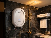 Chauffe-eau instantané électrique sans réservoir pour cuisine et maison, à commande tactile, 220V 5500W, pour installation sous comptoir, petit modèle, type Geyser