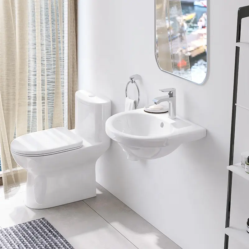 Goodone-lavabo de cerámica para baño, colgador de pared y pedestal