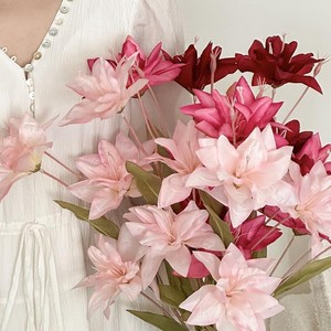 Prévisualisation de fleurs artificielles en soie, bouquet de mariage, décorations pour la maison - Product Image 4