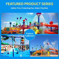 Aire de jeux aquatique interactive personnalisée pour enfants, équipement de jeux d'eau extérieur, parcs aquatiques pour enfants, directement de l'usine