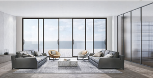 Thiết Kế Hiện Đại Nhôm Cửa Trượt Đôi Tempered Glass Cách Âm Không Thấm Nước Cách Nhiệt Cách Nhiệt Cho Căn Hộ Trung Tâm Sử Dụng - Product Image 5