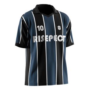 Camiseta de Fútbol Personalizada con Franjas, Tejido de Secado Rápido y Gestión de la Humedad para Partidos de Club - Product Image 5