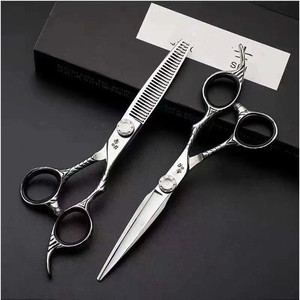 Tijeras de Adelgazamiento Profesionales de Acero Inoxidable 440C, Tijeras Planas para Cabello, para Diestros, Herramientas de Peluquería de Alta Calidad, Zhangjiagang - Product Image 2