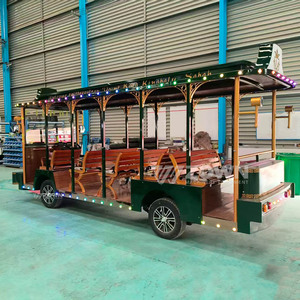 Train touristique électrique de luxe personnalisé, mini-bus navette, bus de tourisme, voiture pour visites touristiques - Product Image 5