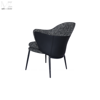 Chaise de salle à manger rembourrée pour hôtel moderne de luxe Chaises de salle à manger d'intérieur en velours personnalisé pour restaurants et cafés