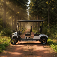 Voiturette de golf électrique personnalisée à bas prix, 4 places, homologuée pour la route, avec pare-brise pliable pour le terrain de golf