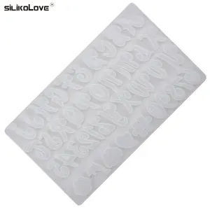 New Letter Shape Silicone Biscuit Mold Silicone Cake Decoration Mold Dessert Decorators