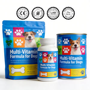 Suplementos y Vitaminas para Mascotas, Cápsulas de Vitaminas, Sin GMO, Certificación Vegana, Orgánico, COA, GMP, HACCP, ISO, CE - Product Image 1