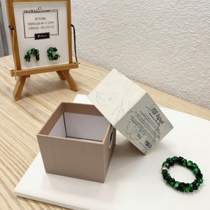 Recyclable Luxury Custom Logo Printed Paper Jewelry Boxes for Necklace Bracelet <b>Ring</b> and Scented Candle - Product Image 1