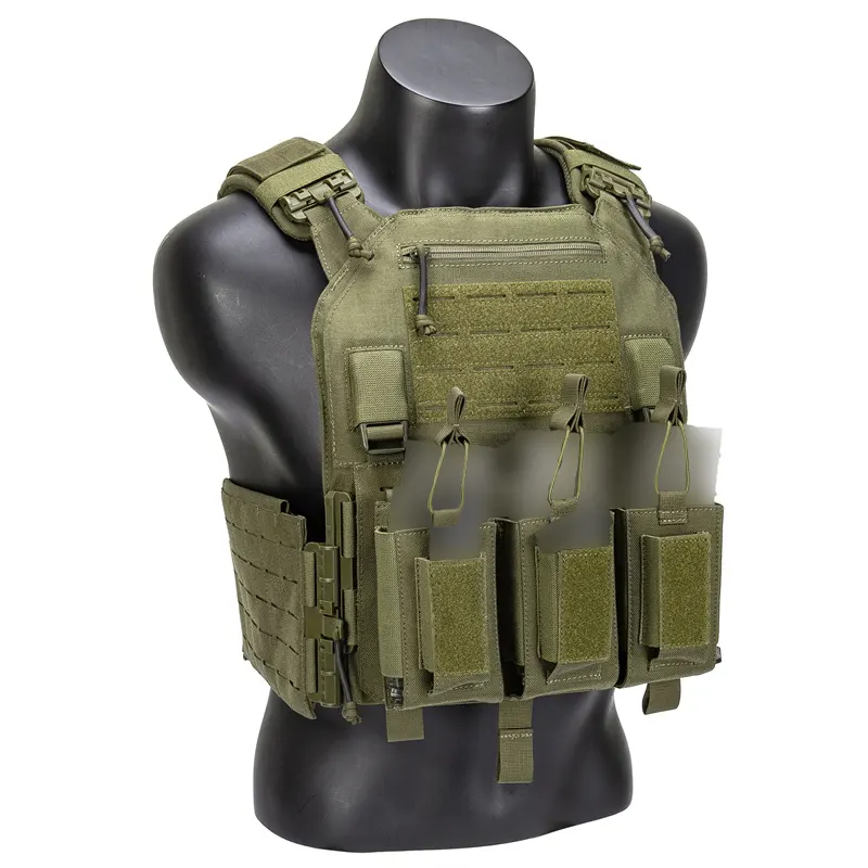 GAF 1000D Nylon Chaleco Tactico Ranger Green Armor Combat Vest Tactical Plate Carrier