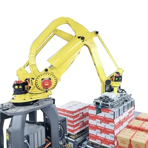 High productivity output industrial palletizer robot for rice bag for fertilizer stacking
