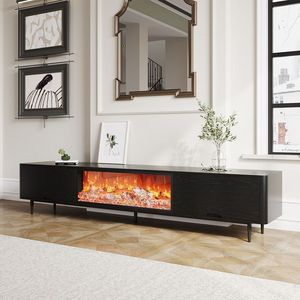 <span class=keywords><strong>Chimenea</strong></span> Eléctrica Integrada de Diseño Moderno con Control por Aplicación, Llama Ajustable de 7 Colores, Eficiente Energéticamente, para Uso en Interiores, Hoteles y Exteriores - Product Image 3