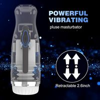 Tasse de masturbation électrique avec mode de vibration d'aspiration Sex Toy masculin Auto Stroker Pocket Pussy pour hommes Produit pour adultes