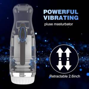Elektrischer Schub-Masturbation becher mit Saug-Vibrations modus Männliches Sexspielzeug Auto Stroker Pocket Pussy für Männer Adult Product - Product Image 2