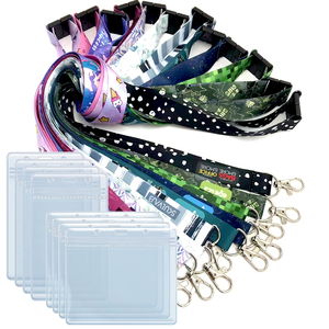 <span class=keywords><strong>Porte</strong></span>-badge personnalisé en <span class=keywords><strong>PVC</strong></span> souple avec cordon et <span class=keywords><strong>porte</strong></span>-carte pour badge d'identification - Product Image 1