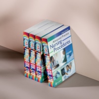 Manuel de procédures infirmières avancées, 3e édition, impression personnalisée, faible MOQ, services d'impression avec reliure cousue parfaite