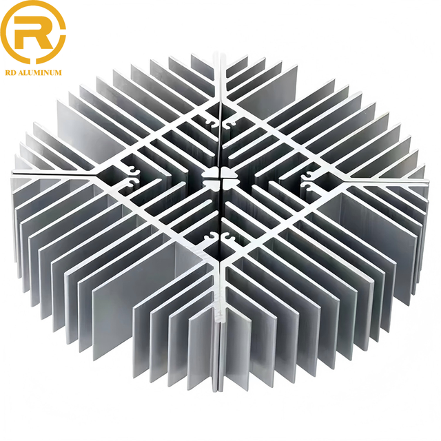 RD Alu OEM Factory Price Custom Designed Extruded Aluminum Alloy 6000 Series Heatsink High Efficiency Thermal Cutting