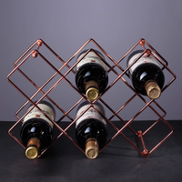 Porte-bouteilles à vin en métal durable, directement de l'usine, pour la décoration de la maison