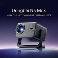 Proyector Dangbei N3 Max con Chip MT9660 de Bajo Ruido para una Visualización Impecable, 1000 ISO Lúmenes, Protección Ocular, 1080P