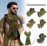 Écharpe tactique en maille 90*180cm, voile de camouflage pour la jungle, le désert, la chasse, foulard arabe, shemagh pour activités de plein air