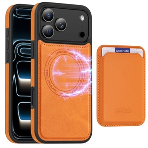 เคสโทรศัพท์มือถือหนัง PU แม่เหล็กแบบขายส่ง สำหรับ iPhone 17 11 12 13 14 15 16 Pro Max 17 Air พร้อมช่องใส่บัตร ป้องกันการกระแทก - Product Image 1