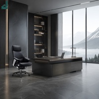 Fauteuil de Direction Inclinable en Cuir avec Appuie-tête Indépendant, Chaise Multifonction pour Bureau de Direction et Espace de Travail