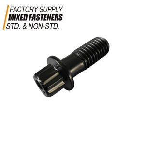 Titan thép không gỉ 1/4 UNC x3/4 30mm 12 mặt bích điểm bu lông cầu vồng màu đen Oxit kẽm mạ <span class=keywords><strong>M7</strong></span> <span class=keywords><strong>32mm</strong></span> <span class=keywords><strong>M7</strong></span> * 32 bu lông - Product Image 1