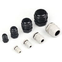 IP68 étanche connecteur de presse-étoupes en Nylon blanc M8 M10 M12 M16 M50 filetage métrique presse-étoupe en plastique électrique