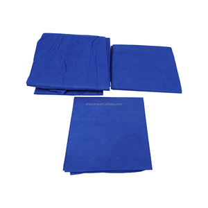 ECOMA Ensemble <span class=keywords><strong>de</strong></span> <span class=keywords><strong>linge</strong></span> <span class=keywords><strong>de</strong></span> <span class=keywords><strong>lit</strong></span> <span class=keywords><strong>jetable</strong></span> 3 pièces en SMS non stérile 35g, bleu foncé, qualité médicale, personnalisable - Product Image 4