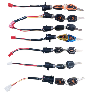 Kit de verrouillage pour vélo électrique Zhengbo LS-004 Argent, pièces de rechange incluant interrupteur d'allumage, serrure de <span class=keywords><strong>porte</strong></span>, serrure de selle et clés pour vélo électrique - Product Image 5