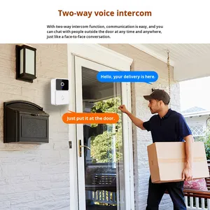 Hot-bán nhà thông minh Wifi Chuông cửa không dây HD với tầm nhìn ban đêm bảo vệ vòng thông báo ABS Chất liệu Home Hệ thống an ninh - Product Image 3