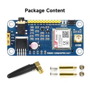 R800C GSM/GPRS HAT para Raspberry Pi, compatible con comunicación 2G, llamadas telefónicas y SMS: MT, MO, CB, Texto, PDU K510 - Product Image 3