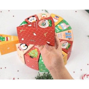 Christmas gift <b>box</b>, mystery <b>box</b>, countdown calendar, gift packaging, <b>empty</b> <b>box</b>, customizable upon request - Product Image 3